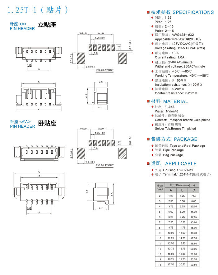 連接器技術(shù)參數(shù) 連接器技術(shù)參數(shù)
