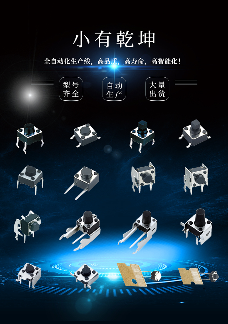 直插式輕觸開關(guān)尺封裝