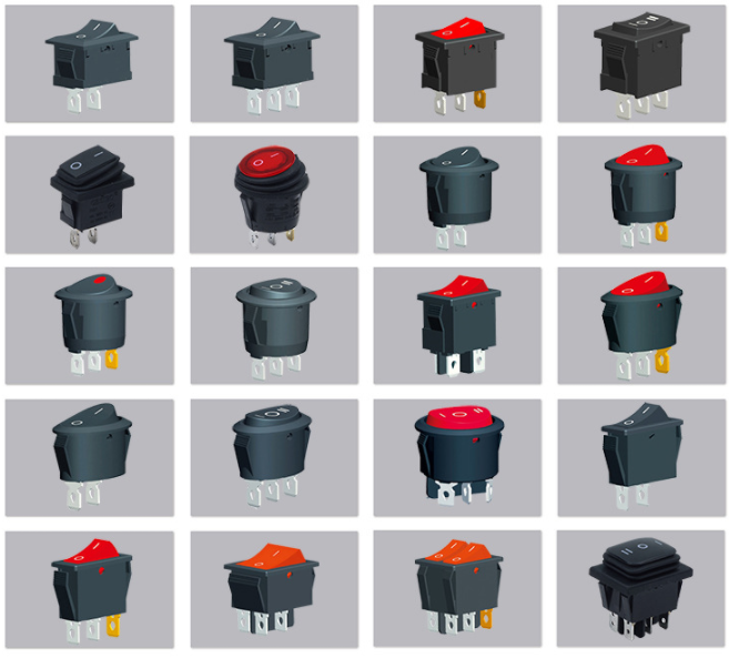 多種款式船型開關