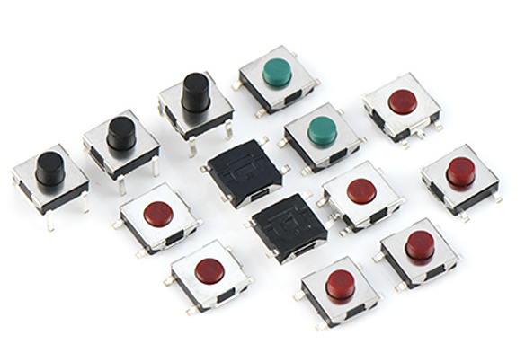 不同改顏色的按鈕輕觸開關